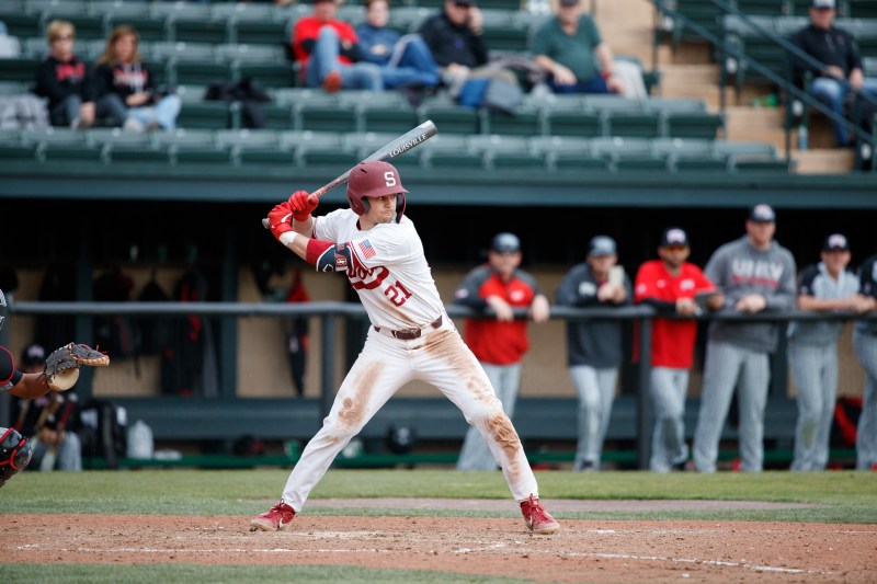 Sophomore shortstop Tim Tawa (above) hit a three-run go-ahead homer in the ninth inning of Saturday's series finale against Arizona State. Behind Tawa's blast, No. 4 Stanford claimed a 3-2 victory in the final game of the regular season and finished second in the Pac-12 behind No. 1 UCLA. (BOB DREBIN/isiphotos.com)