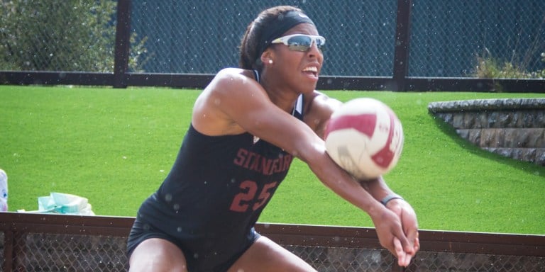 The team's only senior, Courtney Bowen (above) will be honored for the team's Senior Day on Saturday after back-to-back games against No. 7 Cal Poly and No. 11 California. (AL CHANG/isiphotos.com)