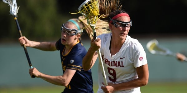 Senior Monika Sivilli (above) scored her first career hat-trick in Friday’s 17-6 win over Cal. Sivilli was one of three seniors honored in a Senior Day celebration before the start of the game. (CODY GLENN/isiphotos.com)