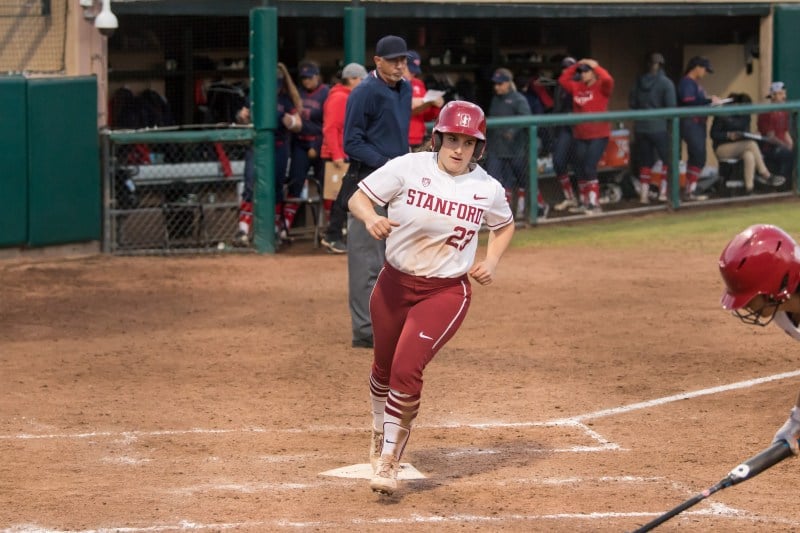 A home run by junior Teaghan Cowles (above) wasn't enough for the Cardinal on Sunday as they fell 10-5 to Arizona State, completing a Sun Devils sweep. Stanford will seek redemption next on Friday against UCLA. (KAREN AMBROSE HICKEY/isiphotos.com)