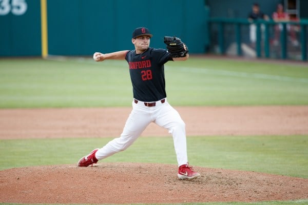 Freshman RHP Alex Williams (above) struck out a career-high six batters in 7.0 innings pitched, the most of his collegiate career. Williams allowed no walks and one run on two hits in Stanford's 7-1 victory at Santa Clara Tuesday night. (BOB DREBIN/isiphotos.com)