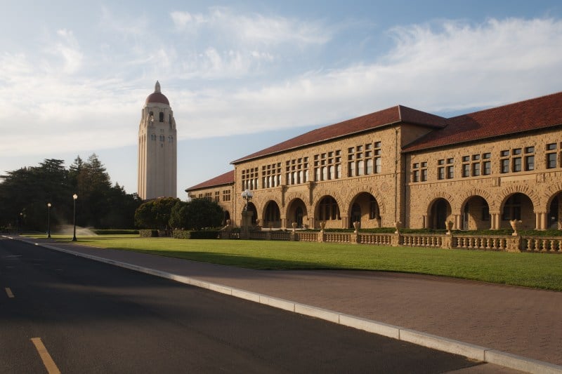 a picture of the Stanford quad during daytime