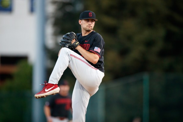Freshman RHP Alex Williams (above) pitched a career high 7.2 innings and only allowed four hits as Stanford downed Cal Poly state 7-1 on Tuesday. The Cardinal dominance was also spurred on by Andrew Daschbach, who hit a school-record four home runs. (BOB DREBIN/isiphotos.com)
