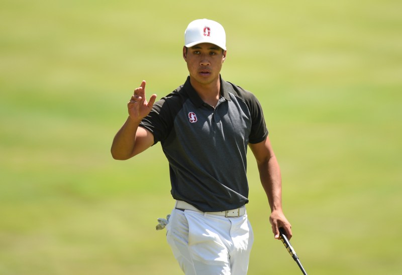 Senior Isaiah Salinda (above) shot 10-under 200 over the course of the Stanford Regional, earning medalist honors. The rest of the Cardinal squad also performed brilliantly, earning first overall in the tournament. (CODY GLENN/isiphotos.com)