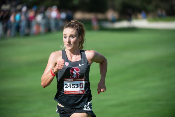 Competing in her final season in a Stanford singlet, fifth-year senior and 12-time All-American Elise Cranny (above) led the women's cross country team to a fifth-place finish at the NCAA Championships in the fall of 2018. She placed 11th individually as Stanford's highest finisher.  (JOHN TODD/isiphotos.com)