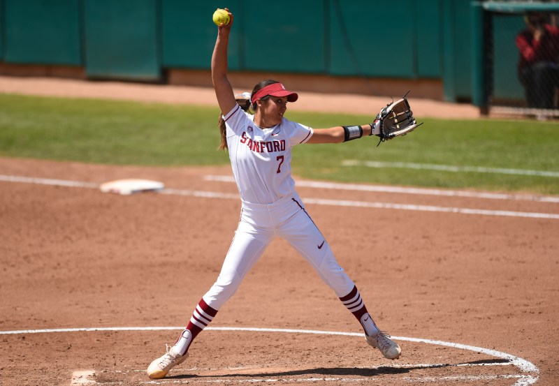 Senior Carolyn Lee (above) will get the start on the mound for the Cardinal in Friday’s meeting with Boise State. She was recently named to the third-team NFCA All-Region team, along with junior outfielder Teaghan Cowles. (CODY GLENN/isiphotos.com)