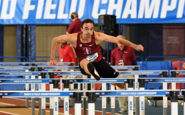 Fifth-year senior Harrison Williams (above) became Stanford's first male athlete to win an NCAA multi-events title when he won the heptathlon event at the 2019 NCAA Indoor Track and Field Championships. (KIRBY LEE/Image of Sport)