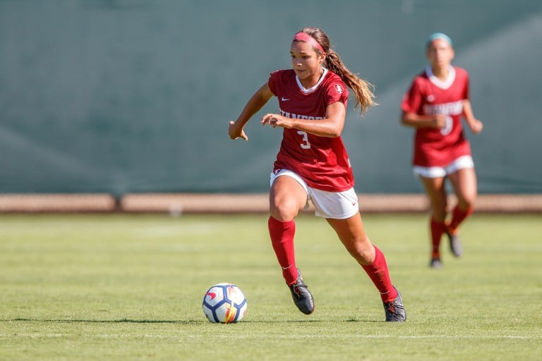 Freshman forward Sophia Smith (above) had a breakout season before being halted with an injury.  She scored seven goals in the first 14 games of the season, tying her for the team best. (BOB DREBIN/isiphotos.com)