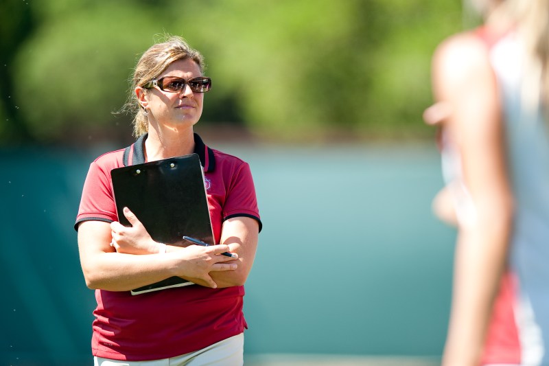 In her 11 seasons at the helm of the women's lacrosse program, Amy Bokker led Stanford to a 151-59 record. Under her tenure, the Cardinal collected its first victory in the NCAA Tournament and won the inaugural Pac-12 Tournament title in 2018. (DON FERIA/isiphotos.com)