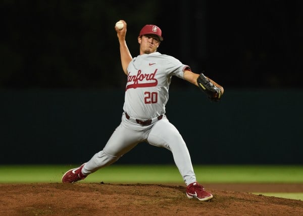 Sophomore RHP Brendan Beck (5-3, 3.25 ERA) is at the head of a lethal starting rotation for Stanford. Beck threw 7.0 shutout innings in his last start, and then he threw 3.1 perfect innings in relief on Monday.  (CODY GLENN/isiphotos.com)