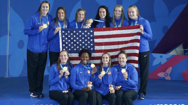 Team USA women's water polo (above) secured its fifth consecutive Pan American Games gold medal with the help of six current and past Cardinal athletes. (Courtesy of Stanford Athletics)