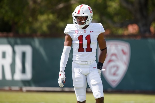 The sole resident of "Adebo Island," junior cornerback Paulson Adebo (above) will help supercharge the Stanford defensive backs after co-leading the nation in passes defended last year. (BOB DREBIN/isiphotos.com)