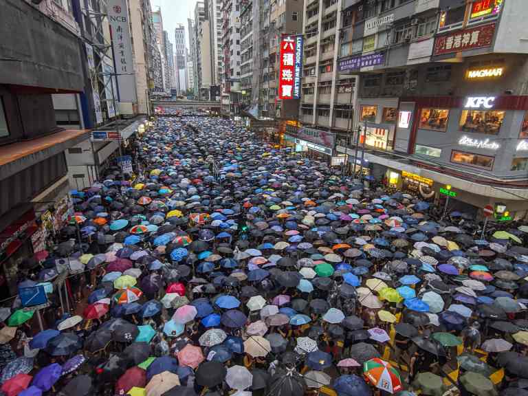 Due to unrest in Hong Kong, Stanford cancelled its inaugural study abroad program, sparking student pushback. (Wikimedia Commons)