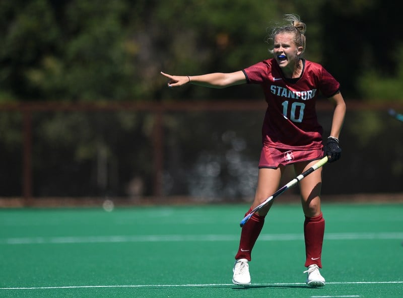Junior attacker Corinne Zanolli scored twice in Stanford's 4-3 loss to the Northwestern Wildcats on Friday. She added another goal to her total on Sunday, but is yet to see a Cardinal win on the year. (Photo: Cody Glenn/isiphotos.com)