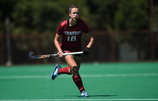 Senior attacker Emma Alderton scored one of Stanford's two shootout points to top No. 10 Harvard 2-1 on Friday.  (Photo: Cody Glenn/isiphotos.com)