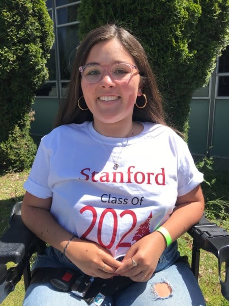 Sylvia Colt-Lacayo ’23 chose to attend Stanford in part because of the University’s efforts to make the campus more accessible. (Photo: Courtesy of Sylvia Colt-Lacayo)