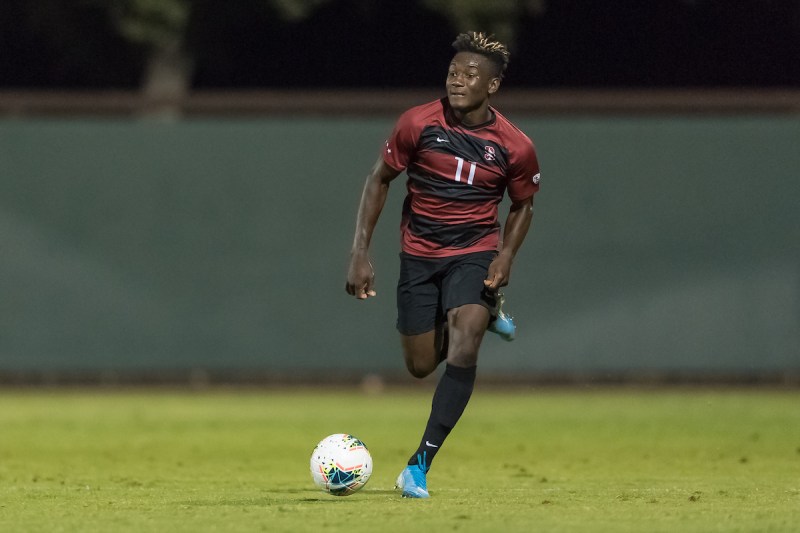 Ousseni Bouda (above) is one of two starting freshmen for the Cardinal. He has contributed two goals, including a game-winner, and two assists. (Photo: JIM SHORIN/isiphotos.com)