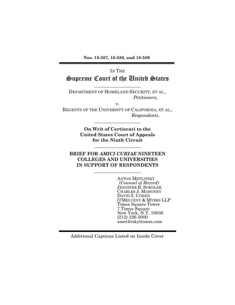 The brief, filed Friday, argues that ending DACA would unfairly force program participants to choose between “withdrawing to the margins of our society and national economy or returning to countries that they have never called home.”