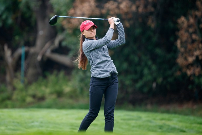 Sophomore Aline Krauter (above) joined forces with junior Nate Menon to earn the Cardinal its first point at the Big Match on Wednesday. Stanford ultimately suffered a 3.5-2.5 loss to the Golden Bears. (BOB DREBIN/isiphotos.com)