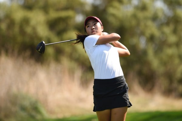 Freshman Angelina Ye (above) won the individual title at the Stanford Intercollegiate as Stanford finished second as a team. (Cody Glenn/isiphotos.com)