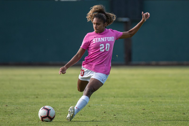 Junior forward Catarina Macario (above) leads the Cardinal with 18 goals and 10 assists, and will play a big role this weekend against UCLA. (LYNDSAY RADNEDGE/isiphotos.com)