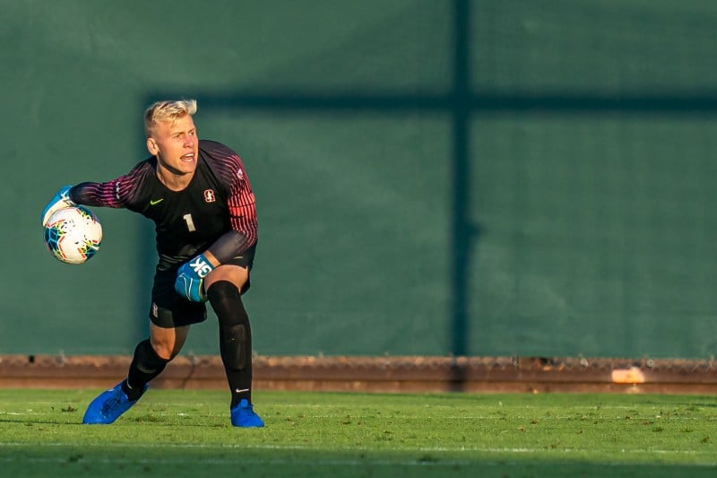 Redshirt sophomore goalkeeper Andrew Thomas has been a key force on Stanford's defense for the last two years. He was the sole collegiate player to be selected to the U.S. U-23 roster, but his success on the national level has not distracted him from Stanford athletics or from the classroom. (GLEN MITCHELL/isiphotos.com)