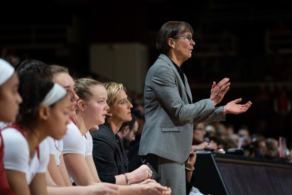 Stanford women's basketball head coach Tara VanDerveer (above) has led the Cardinal since 1985. She was inducted into the Women's Basketball Hall of Fame in 2002. (ERIN CHANG/isiphotos.com)