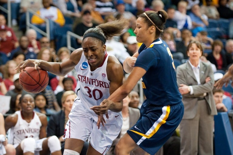 Although Nneka Ogwumike '12 (above) will not be wearing the Stanford uniform on Saturday, she will be welcomed into Maples Pavilion as Team USA takes on the Cardinal. (DON FERIA/isiphotos.com)