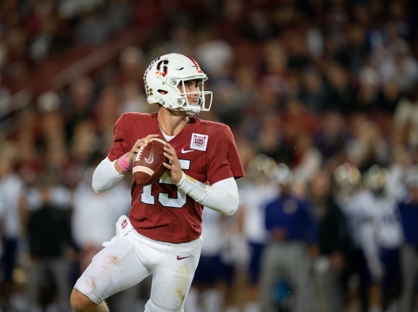 Junior quarterback Davis Mills (above) broke a long-standing program record for passing yards in a single game but could not out duel Washington State’s Anthony Gordon on the road. (Photo: JOHN TODD/isiphotos.com)