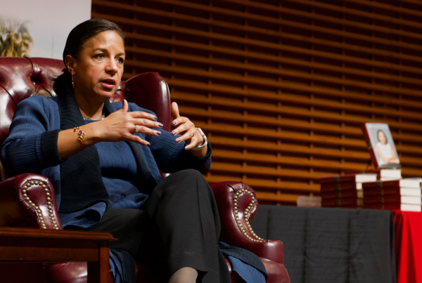 "Motherhood made me a better policymaker," said Susan Rice, former U.S. National Security Advisor during her Tuesday talk. (Photo: Anupriya Dwivedi/The Stanford Daily