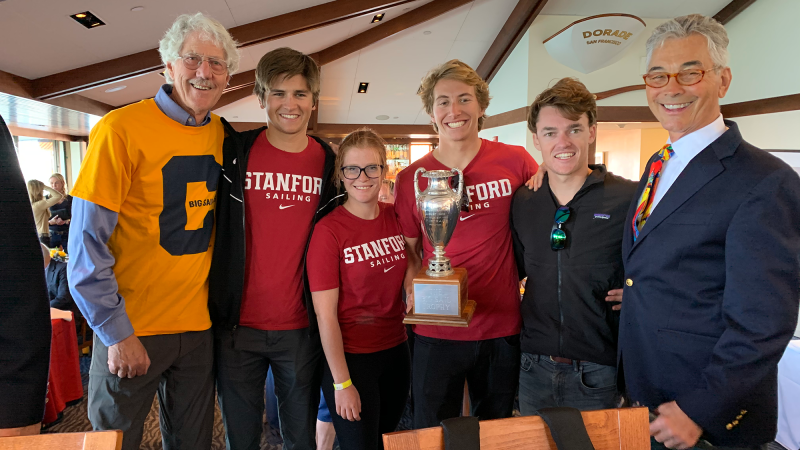 With a 2-0 win in the Varisty Division, the Stanford sailing team captured its 15th-straight Big Sail win against Cal. The event concludes the sailing team's fall season, and they will start back up in the spring. (Courtesy of Stanford Athletics)