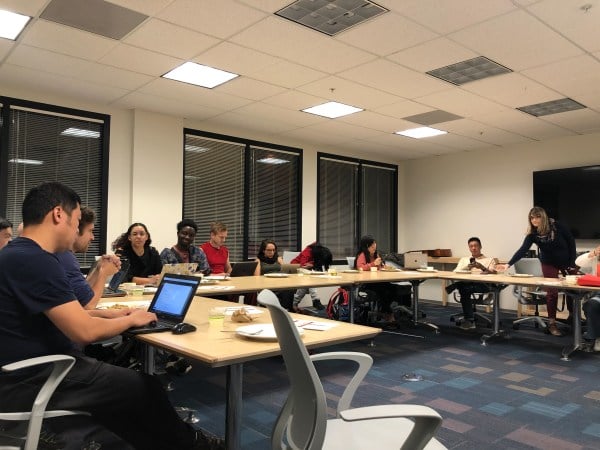 A Graduate Student Council meeting from 2019. (Photo: EMMA SMITH/The Stanford Daily)