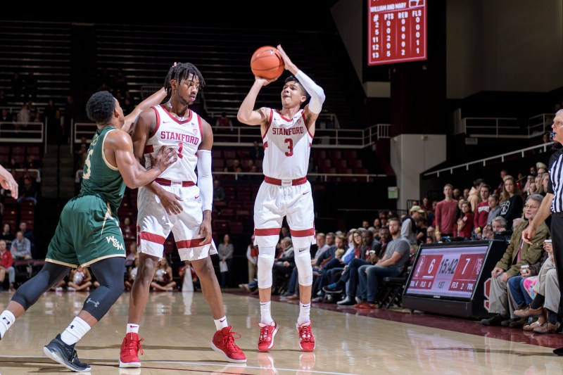 Freshman guard Tyrell Terry (above, 3) dropped 20 points coming off of his first absence of the season in a tight win over USD in the Al Attles Classic. (Photo: KAREN AMBROSE HICKEY/isiphotos.com)