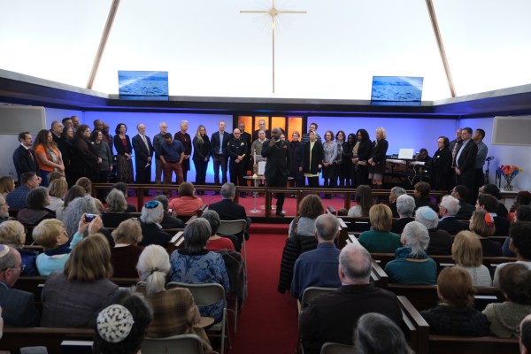 The 101-year-old University AME Zion church, which was targeted by anti-religious vandalism, held a special Solidarity Sunday that was attended by both regular churchgoers and Palo Alto faith leaders.