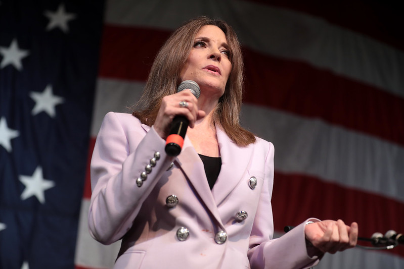 Sorry New York Times — our endorsement is practical, likeable and magic. Read more about why we think Marianne Williamson should be our next president. (Photo: Gage Skidmore / flickr)