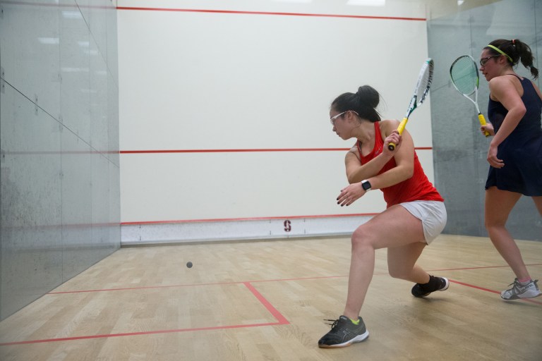 Senior Casey Wong (above) is one of three seniors competing for a final time at home on Wednesday. Stanford's match against Tufts marks the only home match of the season. The Cardinal are coming off the program's best Howe Cup performance in school history after finishing third at the CSA National Championships. (BOB DREBIN / isisphotos.com)