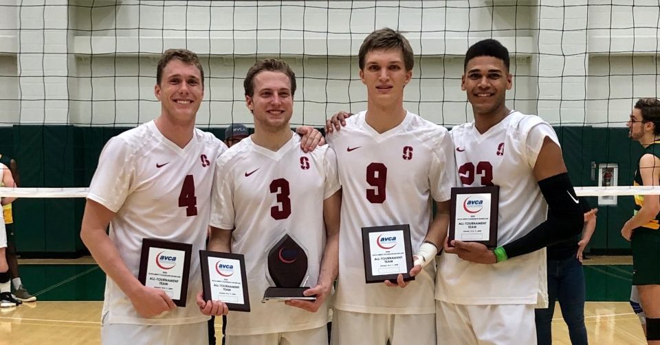 Men's volleyball wins AVCA Showcase, Bischoff named MVP