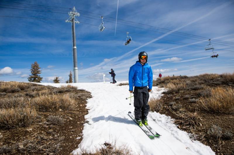 Chaos has ensued as all the snow within a hundred-mile radius of Lake Tahoe has melted, along with the hopes and dreams of new students. (Photo: Max Whittaker/Getty Images)