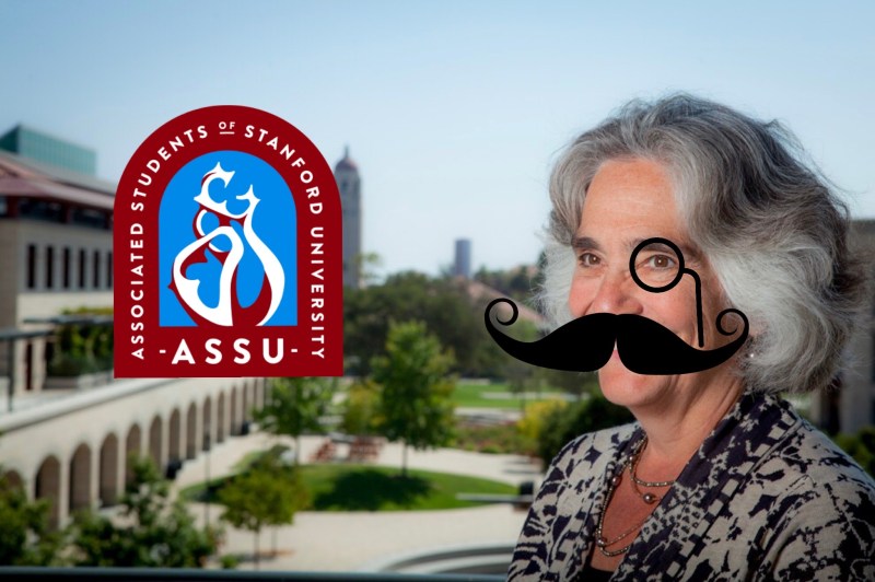 This year's race for ASSU glory is heating up, with candidates like a monocled Drell in a mustache, a lost tourist on the row and maybe even me. (Photo: PATRICK MONREAL/The Stanford Daily)