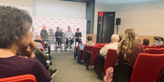 A panel of medical, legal and policy experts discussed the ramifications of gun violence on Tuesday. (Photo: SOPHIA NESEMONEY/The Stanford Daily)