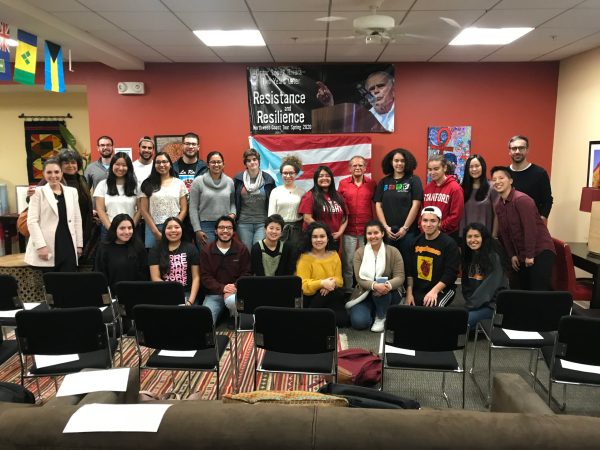 In an event held at El Centro on Friday afternoon, former Puerto Rican political prisoner Oscar Lopez Rivera discussed his experiences as a community organizer and his vision for Puerto Rico. (Photo courtesy of Joanne Tien)