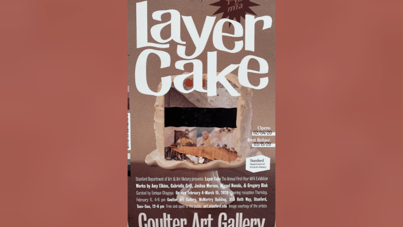'Layer Cake' exhibition poster. (Photo: Maria Metzger)