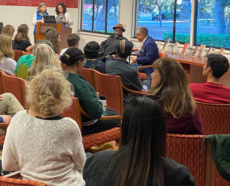 Reginald Dwayne Betts discussed his work “Felon: Poems” as well as his journey from prison, then to poetry and finally to the law. (Photo: ELLA BOOKER/Stanford Daily)