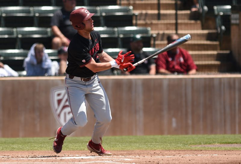 Junior second baseman Nick Brueser (above) was the only Cardinal to record multiple hits in Saturday's blowout loss to Cal State Fullerton. Brueser tallied a double and Stanford's lone RBI. (Photo: CODY GLENN/isiphotos.com)