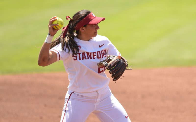 Senior Kristina Inouye (above) opened her senior season with five wins as Stanford softball defeated GCU, New Mexico, and Weber State at the GCU Kickoff tournament last weekend. Next up for the Cardinal is doubleheader action versus Seattle on Thursday. (CODY GLENN/isiphotos.com)