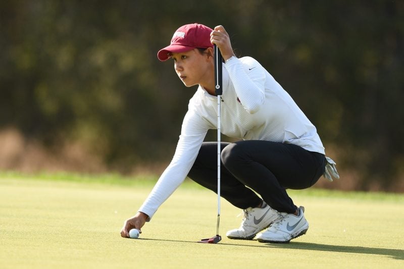 Stanford’s highest finisher was senior Ziyi Wang, who registered a 2-under 69 performance on Tuesday to place a career-high seventh overall, her fifth career top-10 finish. Wang, the only senior on the team, concluded the tournament with a 2-under 211. (CODY GLENN/isiphotos.com)
