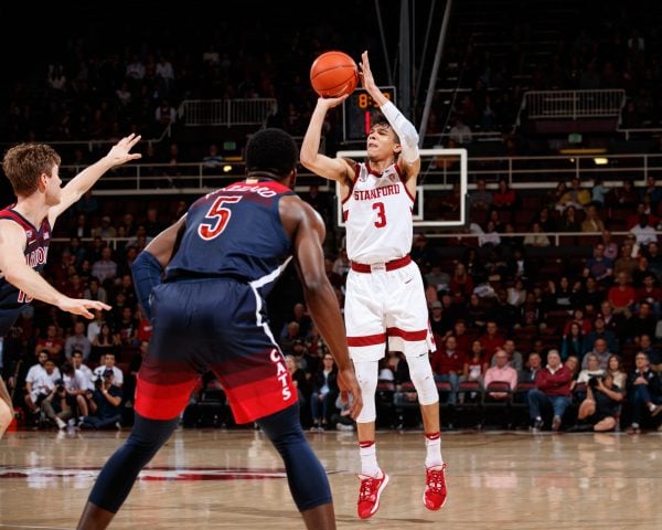 Freshman guard Tyrell Terry (above) knocked down seven 3-pointers, four free throws and a jumper to tally a career-high 27 points on Wednesday night against Utah. An additional 20 points from junior Oscar da Silva helped the Cardinal claim a 70-62 victory. (BOB DREBIN/isiphotos.com)