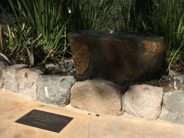 "You took away my worth, my privacy, my energy, my time, my safety, my intimacy, my confidence, my own voice, until today," the plaque, which was installed Monday, reads. (Photo: BRIAN CONTRERAS/The Stanford Daily)
