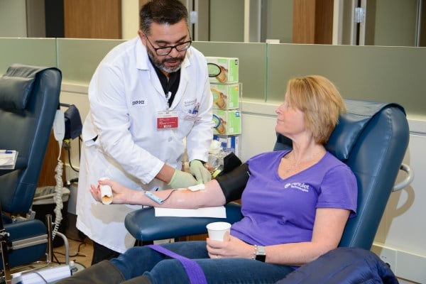 Because of the Santa Clara County “shelter in place” order, Stanford Blood Center has been seeing a lack of donors and is projected to lose over 700 blood products within the next 30 days. (Photo courtesy of Stanford Blood Center)