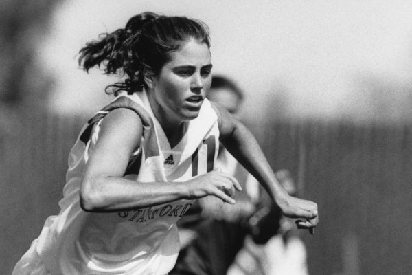 Julie Foudy ‘93 was a standout soccer player before even arriving on the Farm. She now hosts a podcast and is an ESPN analyst, among other roles.(Photo: ROD SEARCY/isiphotos.com)